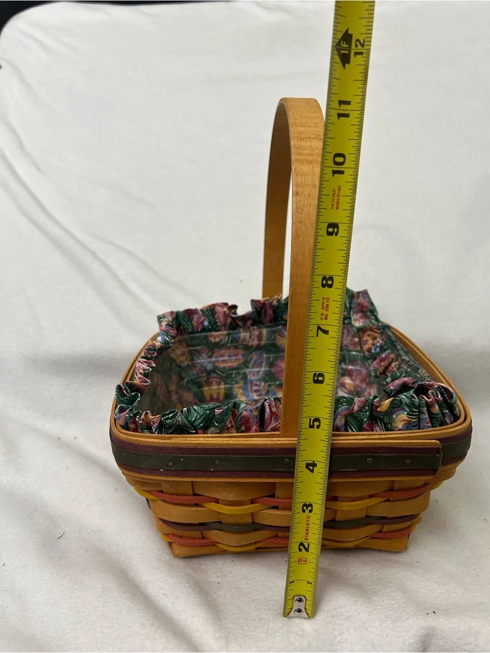 Longaberger 1998 Easter Basket with Liner & Protector